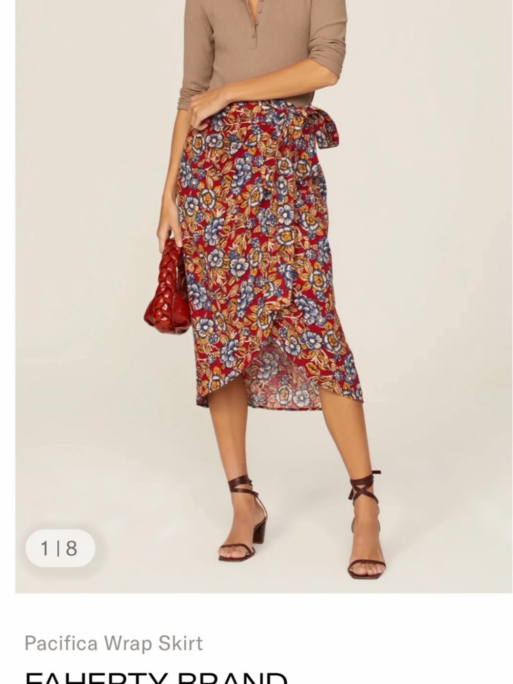 Faherty Pacifica Wrap Skirt